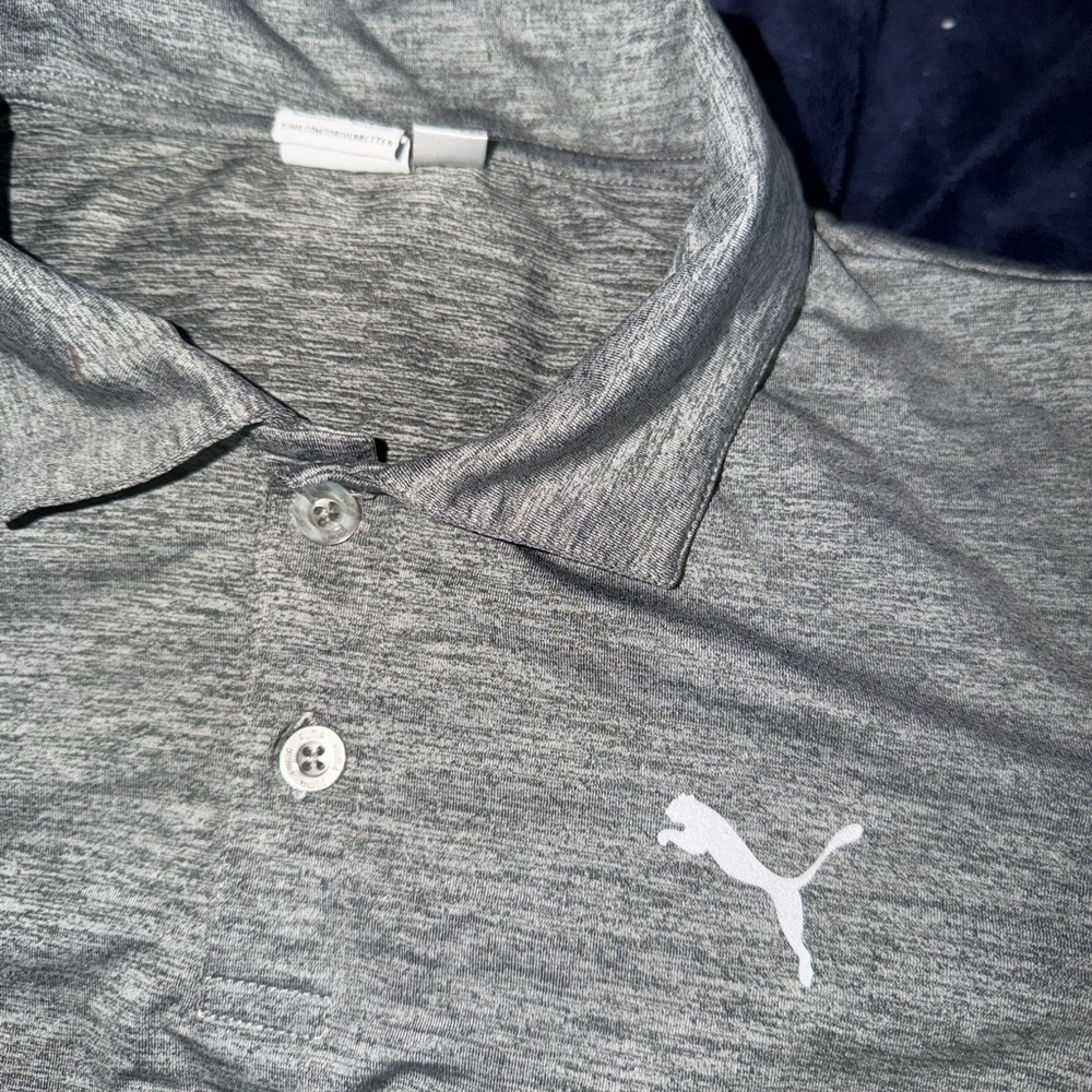 Puma light gray colored top, size 4